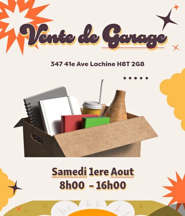 2 FAMILLES / FAMILY Vente de Garage SALE · couverture