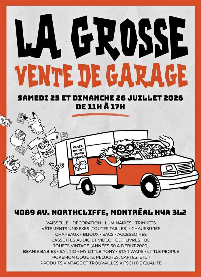 GRANDE VENTE DE GARAGE !!! · couverture