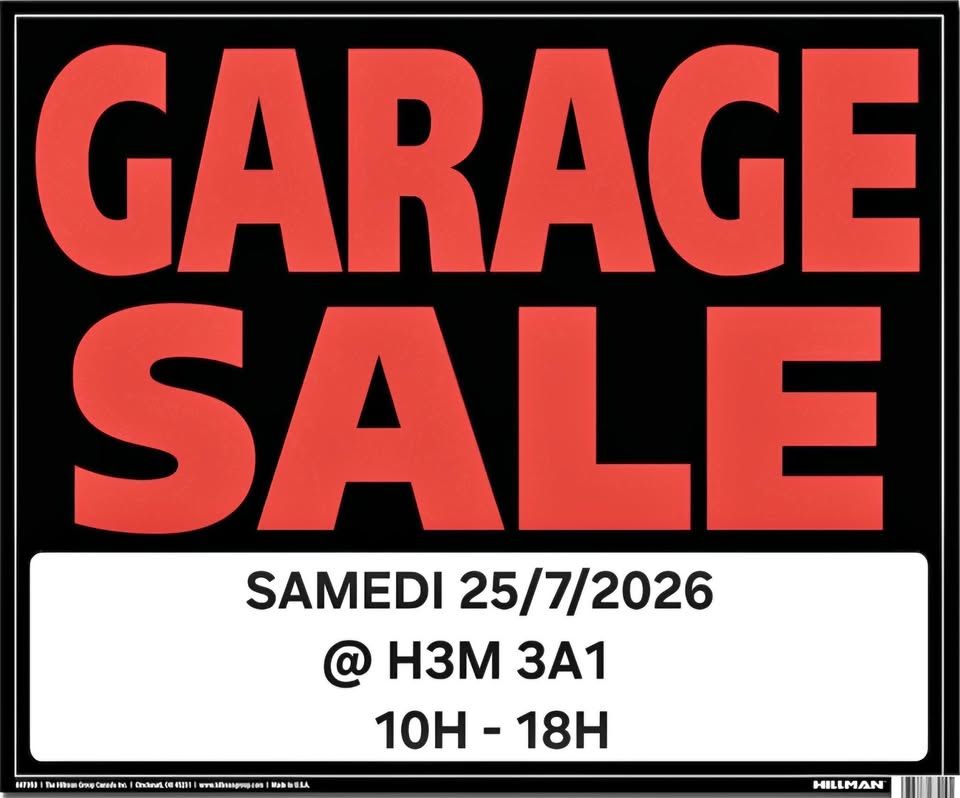 GARAGE SALE · couverture