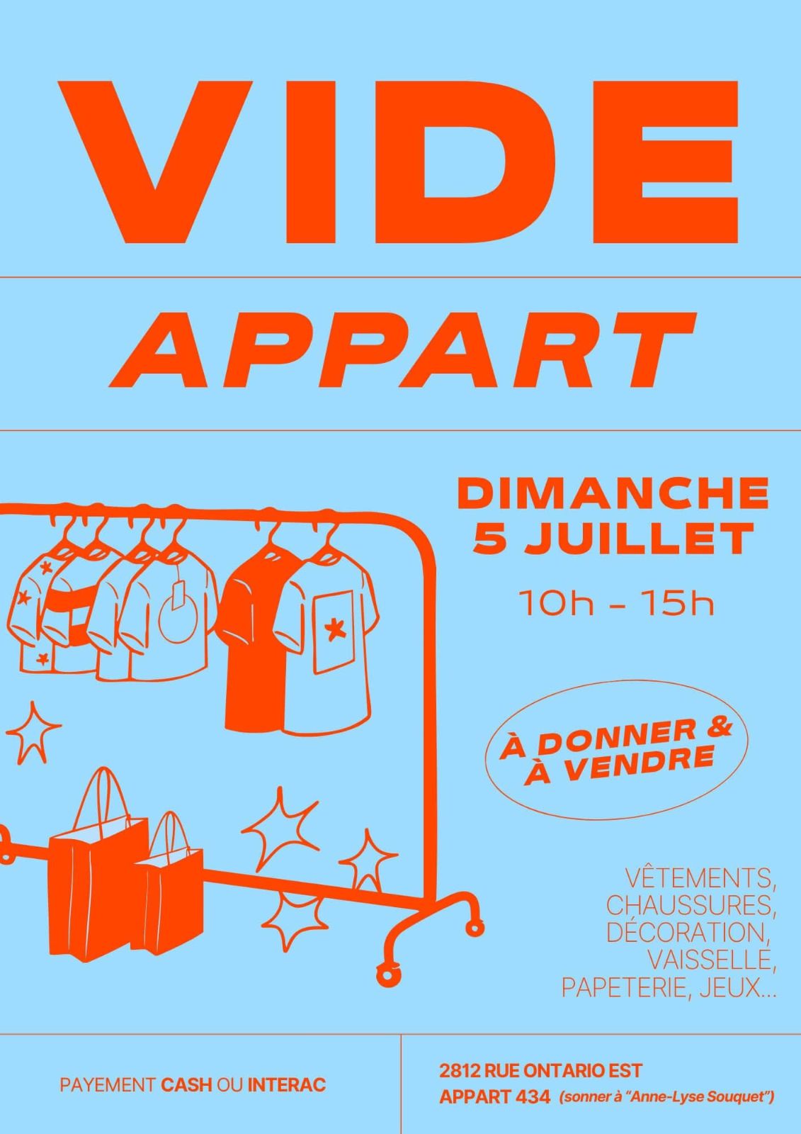 Vide appartement · couverture