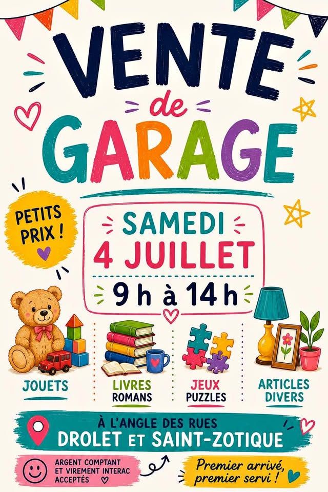 Vente de garage · couverture